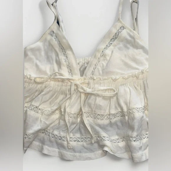 Urban Outfitters Nia Babydoll Cami Ivory• Boho, Size Small •EUC - Picture 6 of 10